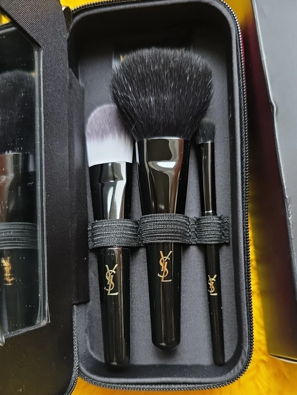 Yves Saint Laurent Black and Gold Brush Trio